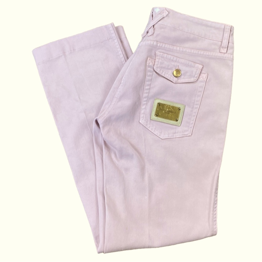 Dolce & Gabbana Champagne Blush Pink Cropped pants
